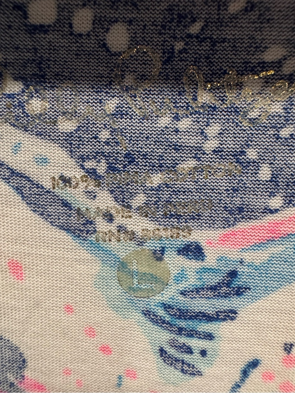 Lilly Pulitzer Beacon Dress in Indigo Star Struck Sz L - Picture 7 of 10